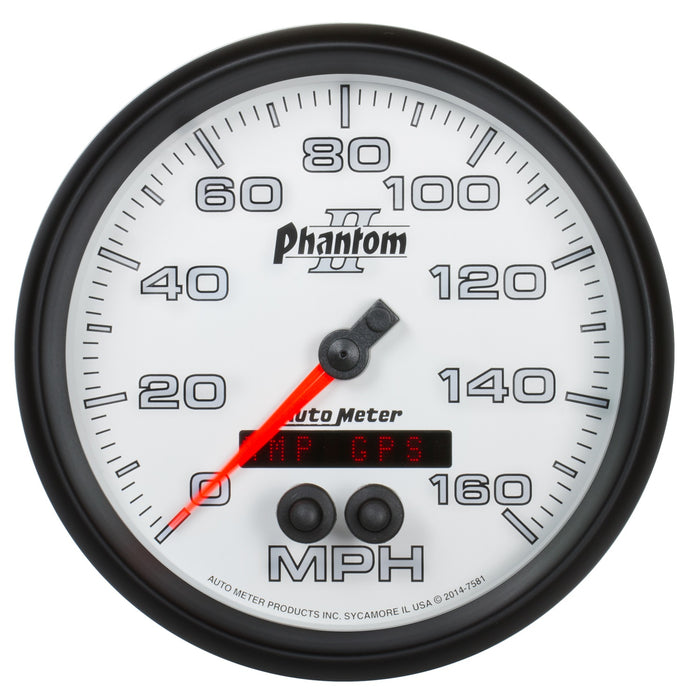 5 In. GPS SPEEDOMETER 0-160 MPH PHANTOM II