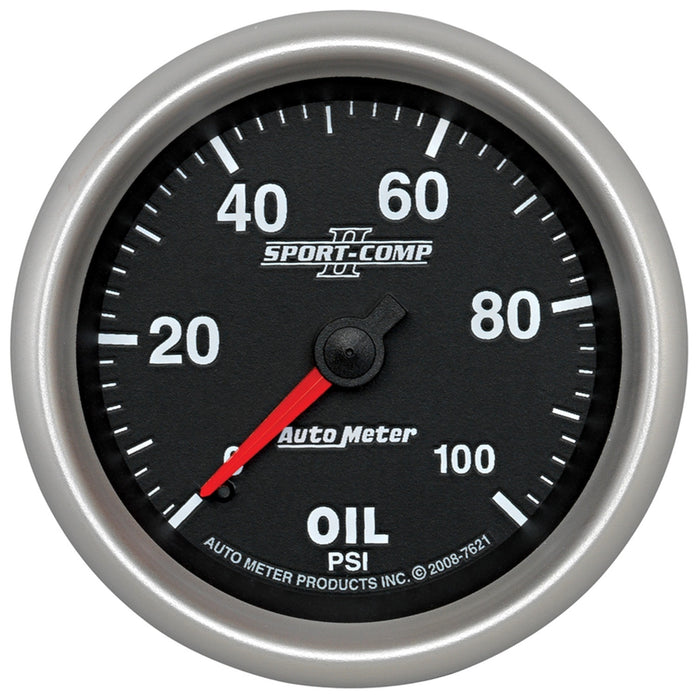 2-5/8 In. OIL PRESSURE 0-100 PSI SPORT-COMP II