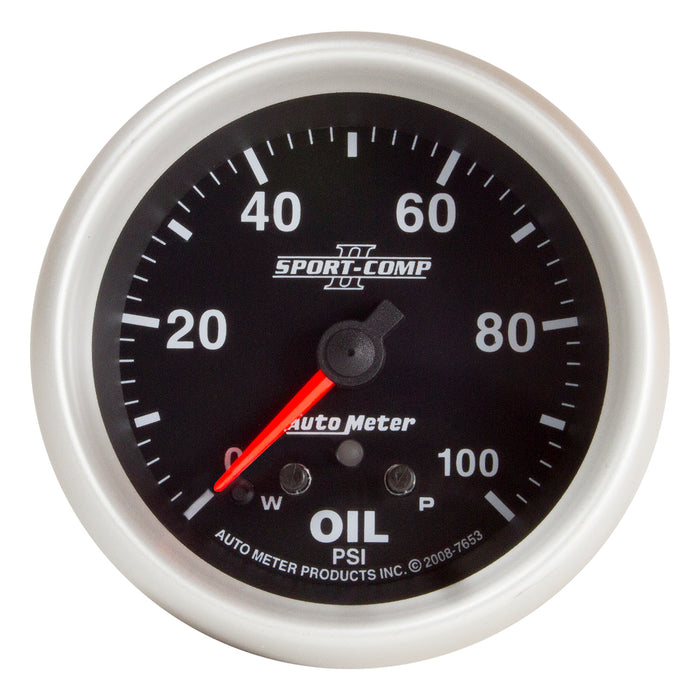 2-5/8 In. OIL PRESSURE 0-100 PSI SPORT-COMP II