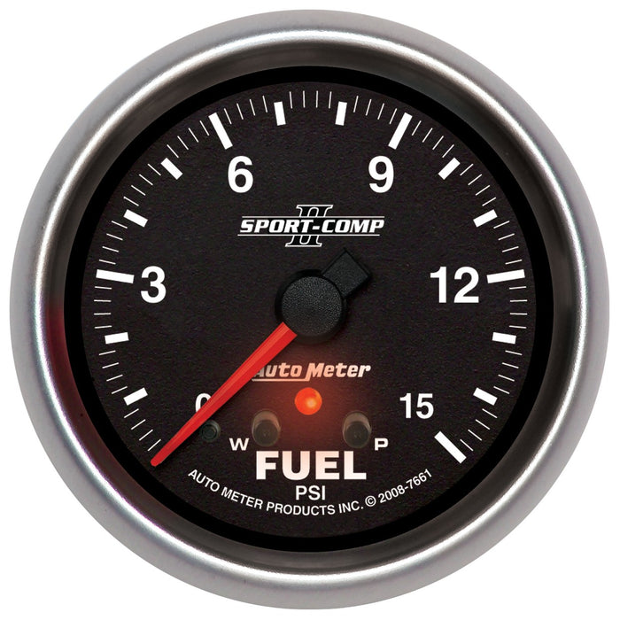 2-5/8 In. FUEL PRESSURE 0-15 PSI SPORT-COMP II