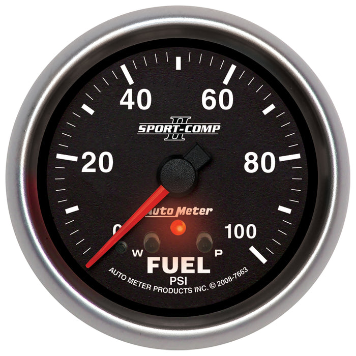 2-5/8 In. FUEL PRESSURE 0-100 PSI SPORT-COMP II