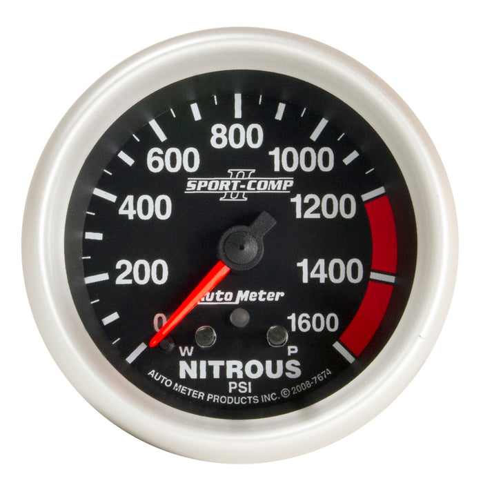 2-5/8 In. NITROUS PRESSURE 0-1600 PSI SPORT-COMP II