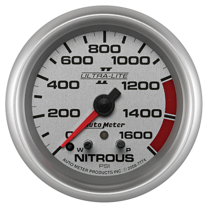 2-5/8 In. NITROUS PRESSURE 0-1600 PSI ULTRA-LITE II