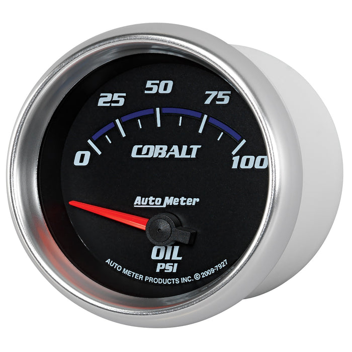 2-5/8 In. OIL PRESSURE 0-100 PSI COBALT