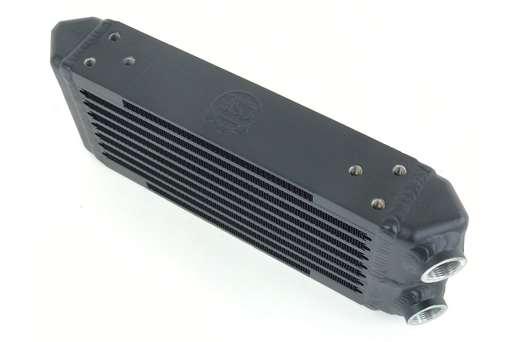 Universal Dual-Pass Oil Cooler - M22 X 1.5 Connections - 13L X 4.75H X 2.16W