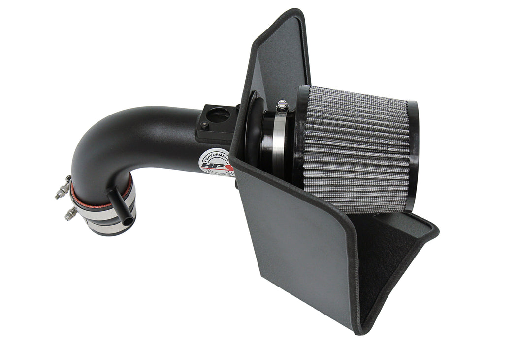 HPS Performance Air Intake Kit With Heat Shield 827-696WB Black