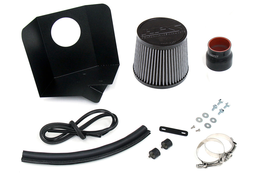 HPS Performance Air Intake Kit With Heat Shield 827-696WB Black