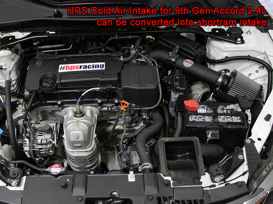 HPS Performance Cold Air Intake Kit 837-555WB Black