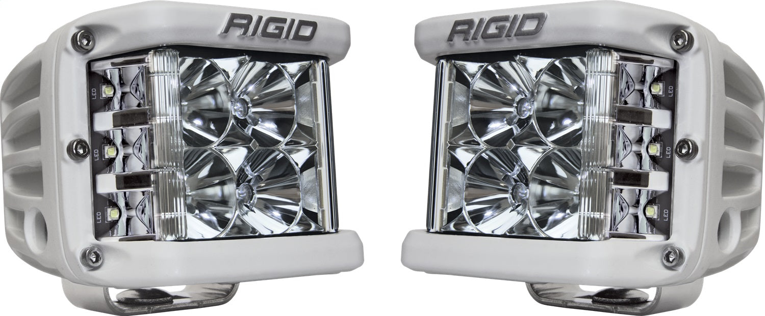 RIGID D-SS PRO Side Shooter Flood Optic Surface Mount White Housing Pair