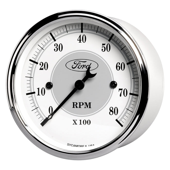 3-1/8 In. IN-DASH TACHOMETER 0-8000 RPM FORD MASTERPIECE