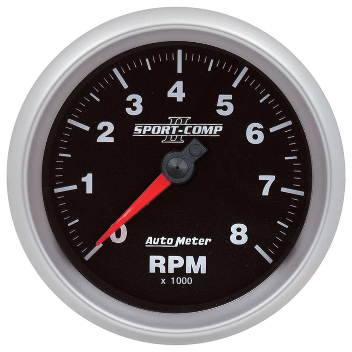 3 3/8in ICAN TACHOMETER 0 To 8000 RPM SPORT COMP II