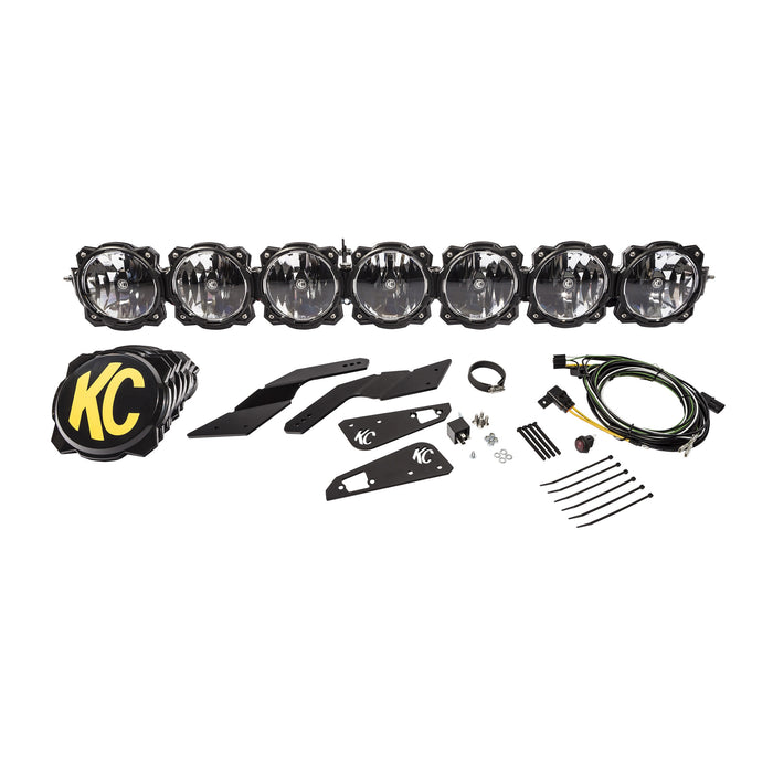 KC Hilites 45 In Pro6 Gravity LED -7-Light - Light Bar System - 140W Combo Beam - For 17-19 Can-Am Maverick X3