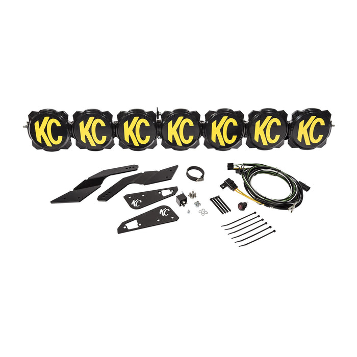 KC Hilites 45 In Pro6 Gravity LED -7-Light - Light Bar System - 140W Combo Beam - For 17-19 Can-Am Maverick X3