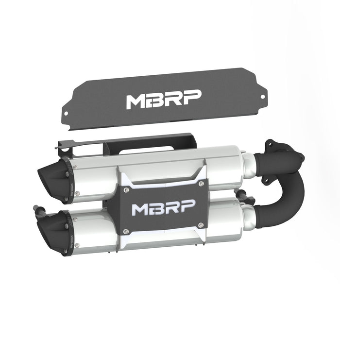 Polaris Stacked Dual Slip-on Muffler.