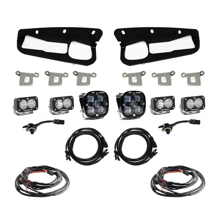 Squadron SAE/Dual S2 Sport Steel Bumper Fog Pocket Light Kit