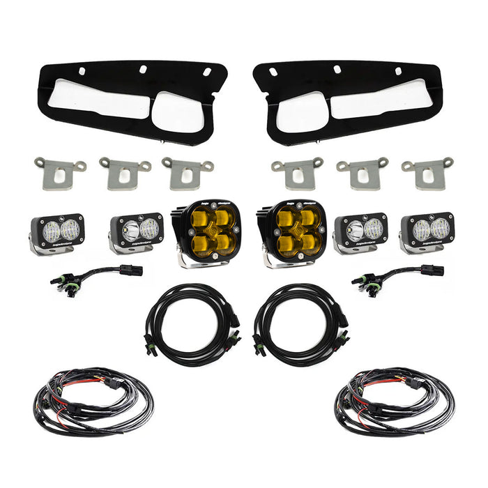 Squadron SAE/Dual S2 Sport Steel Bumper Fog Pocket Light Kit