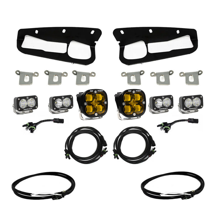 Squadron SAE/Dual S2 Sport Steel Bumper Fog Pocket Light Kit