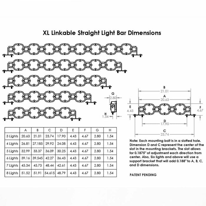 XL Linkable LED Light Bar