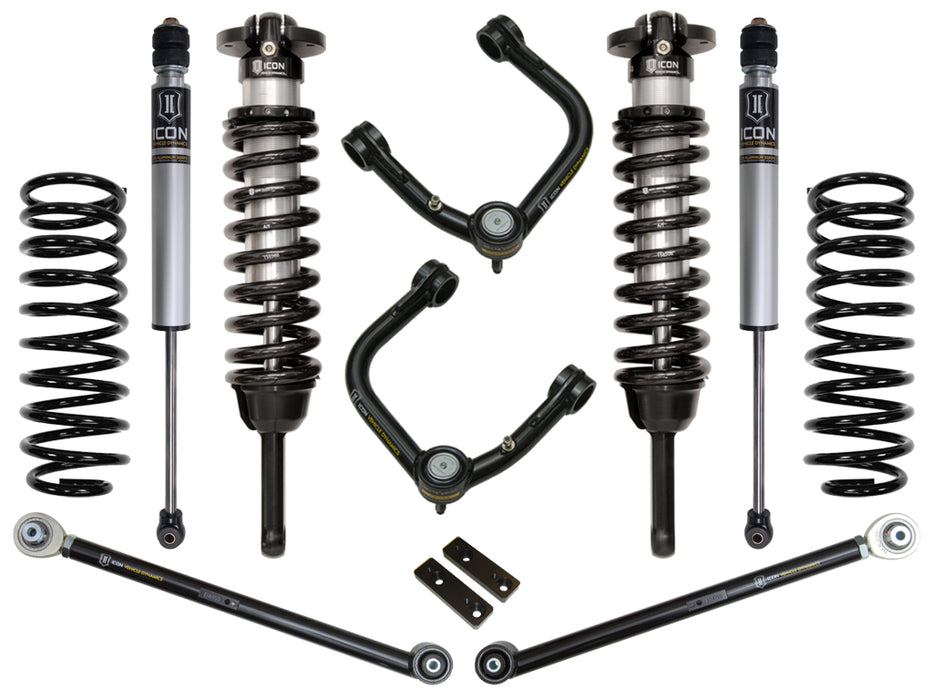 ICON 2010-2024 Toyota 4Runner/2010-2014 Toyota FJ Cruiser 0-3.5" Lift Stage 3 Suspension System Tubular UCA