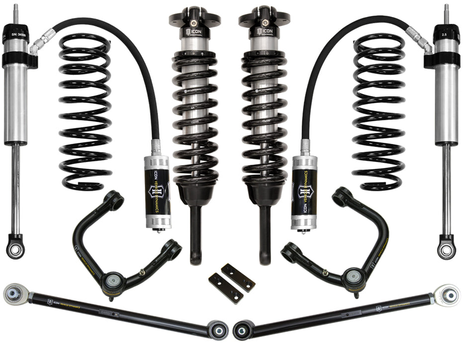 ICON 2010-2024 Toyota 4Runner/2010-2014 Toyota FJ Cruiser 0-3.5" Lift Stage 4 Suspension System Tubular UCA