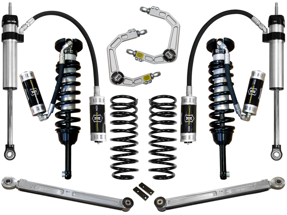 ICON 2010-2023 Toyota 4Runner/2010-2014 Toyota FJ Cruiser 0-3.5" Lift Stage 5 Suspension System Billet UCA