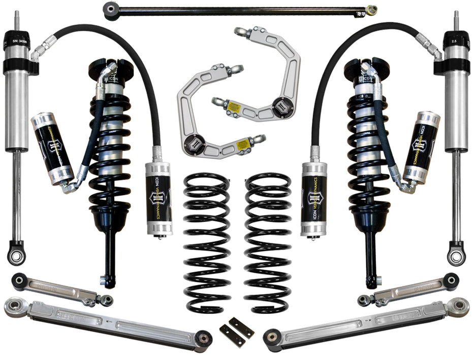 ICON 2010-2023 Toyota 4Runner/2010-2014 Toyota FJ Cruiser 0-3.5" Lift Stage 6 Suspension System Billet UCA