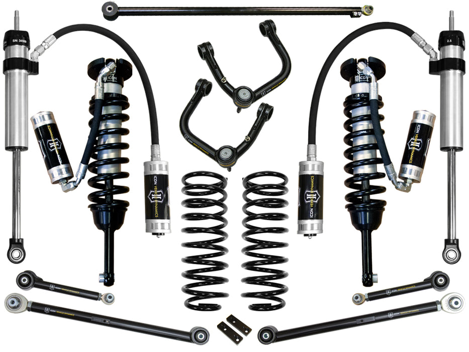 ICON 2010-2024 Toyota 4Runner/2010-2014 Toyota FJ Cruiser 0-3.5" Lift Stage 6 Suspension System Tubular UCA