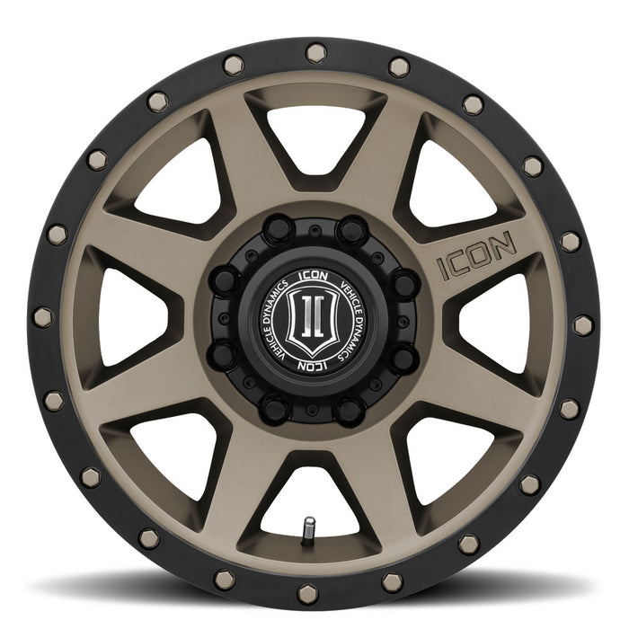 ICON ALLOYS REBOUND HD TITANIUM - 17 X 8.5 / 8 X 170 / 6MM / 5" BS