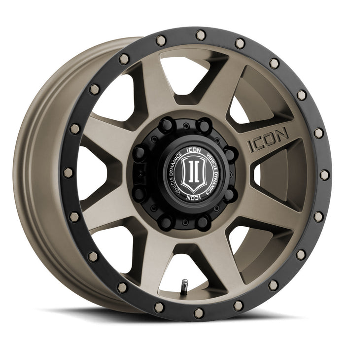 ICON ALLOYS REBOUND HD BRONZE - 17 X 8.5 / 8 X 170 / 6MM / 5" BS