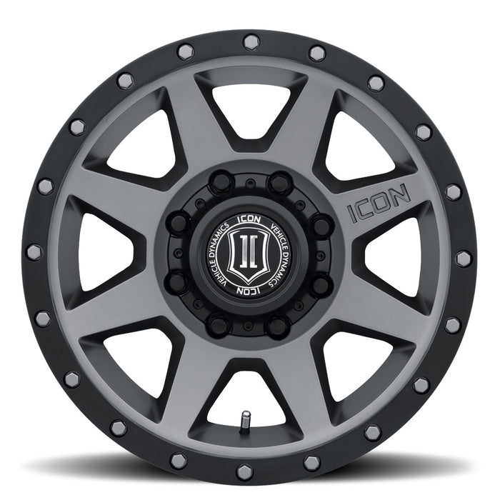 ICON ALLOYS REBOUND HD TITANIUM - 17 X 8.5 / 8 X 6.5 / 13MM / 5.25" BS