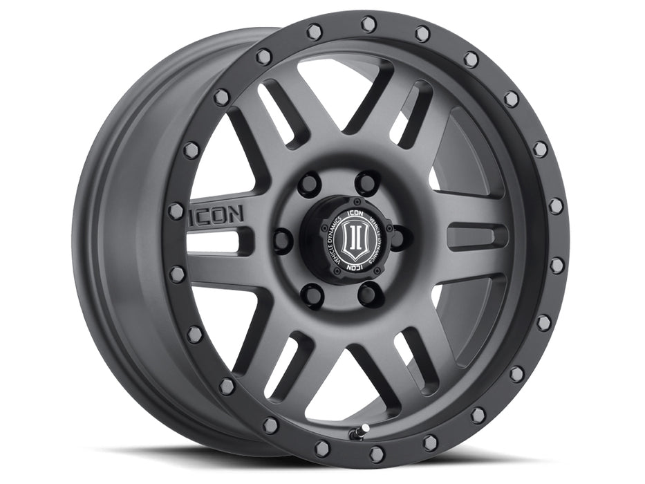 ICON ALLOYS SIX SPEED TITANIUM - 17 X 8.5 / 5 X 150 / 25MM / 5.75" BS