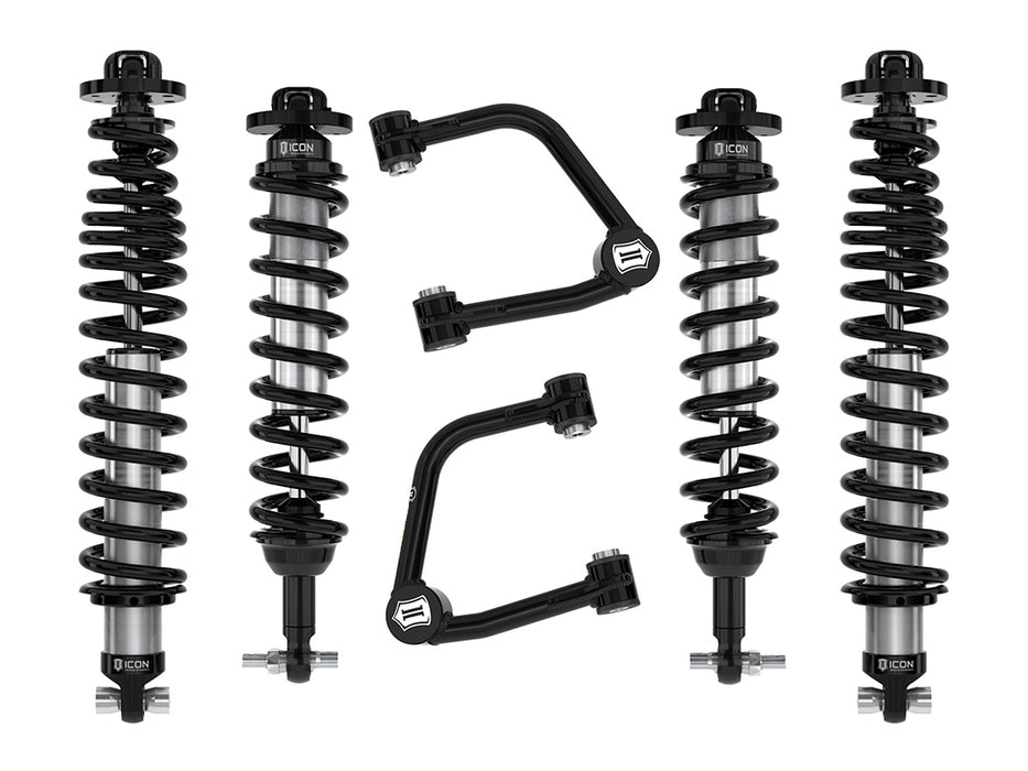ICON 21-23 Bronco Non-Sasquatch 3-4" Lift Stage 3 Suspension System Tubular UCA Heavy Rate Rear Spring