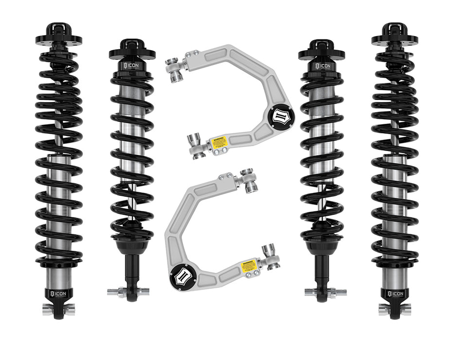 ICON 21-23 Bronco Non-Sasquatch 3-4" Lift Stage 3 Suspension System Billet UCA Heavy Rate Rear Spring