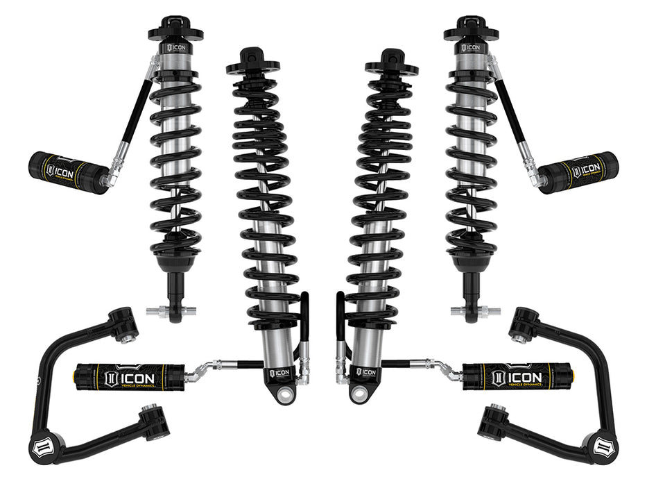 ICON 2021-2023 Bronco Sasquatch 2-3" Lift Stage 4 Suspension System Tubular UCA Heavy Rate Rear Spring