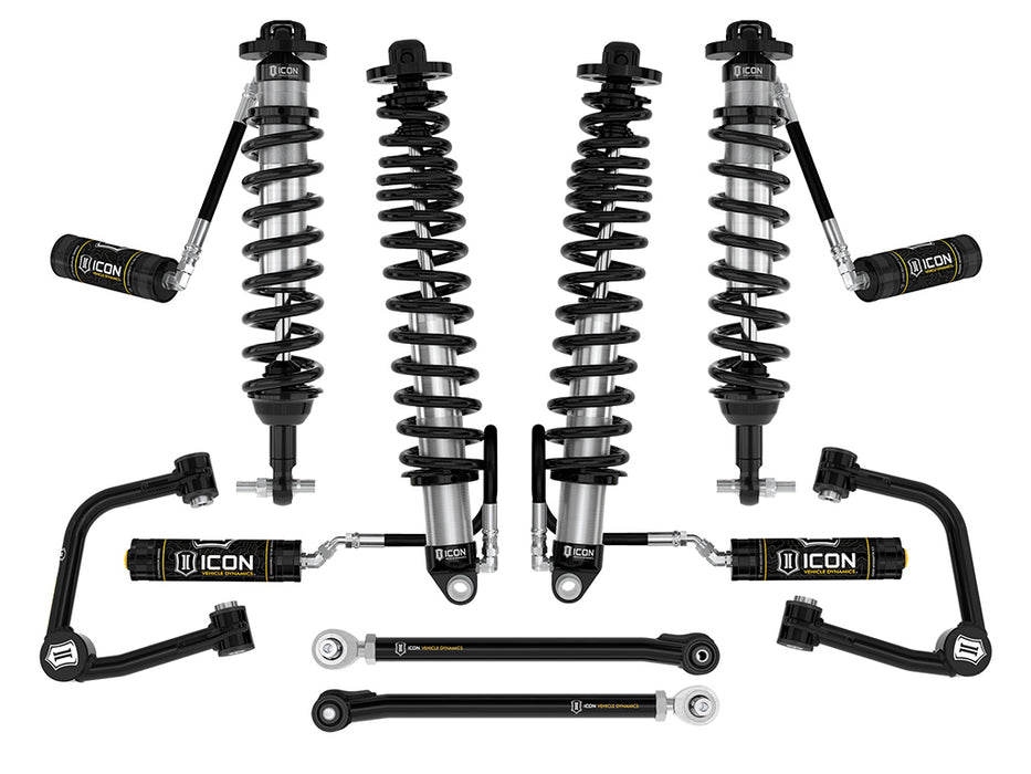 ICON 2021-2023 Bronco Sasquatch 2-3" Lift Stage 5 Suspension System Tubular UCA Heavy Rate Rear Spring