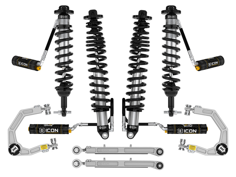 ICON 2021-2023 Bronco Sasquatch 2-3" Lift Stage 6 Suspension System Billet UCA Heavy Rate Rear Spring