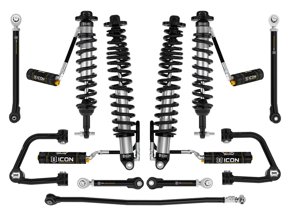 ICON 2021-2023 Bronco Sasquatch 2-3" Lift Stage 7 Suspension System Tubular UCA Heavy Rate Rear Spring