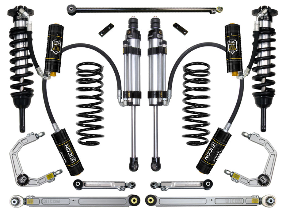 ICON 2010-2024 Toyota 4Runner/2010-2014 Toyota FJ Cruiser 0-3.5" Lift Stage 8 Suspension System Billet UCA