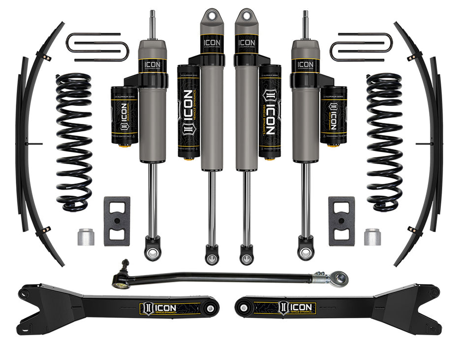 ICON 2023 Ford F-250/F-350 Super Duty 4WD Diesel 2.5" Lift Stage 3 Suspension System W/ Radius Arms And Expansion Packs