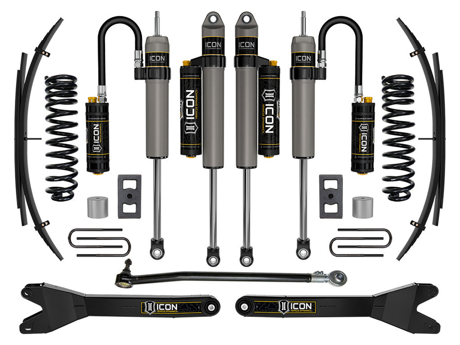 ICON 2023 Ford F-250/F-350 Super Duty 4WD Diesel 2.5" Lift Stage 4 Suspension System W/ Radius Arms And Expansion Packs