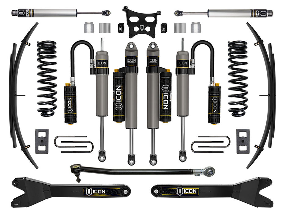 ICON 2023 Ford F-250/F-350 Super Duty 4WD Diesel 2.5" Lift Stage 5 Suspension System W/ Radius Arms And Expansion Packs