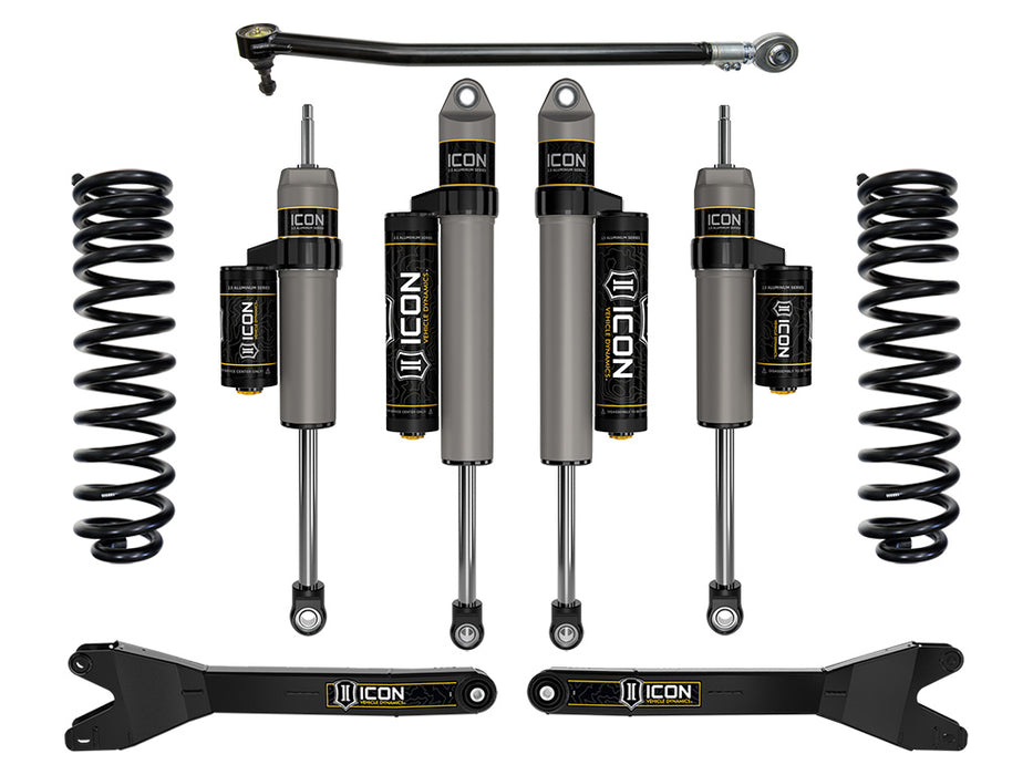 ICON 2023 Ford F-250/F-350 Super Duty 4WD Gas 2.5" Lift Stage 3 Suspension System W/ Radius Arms