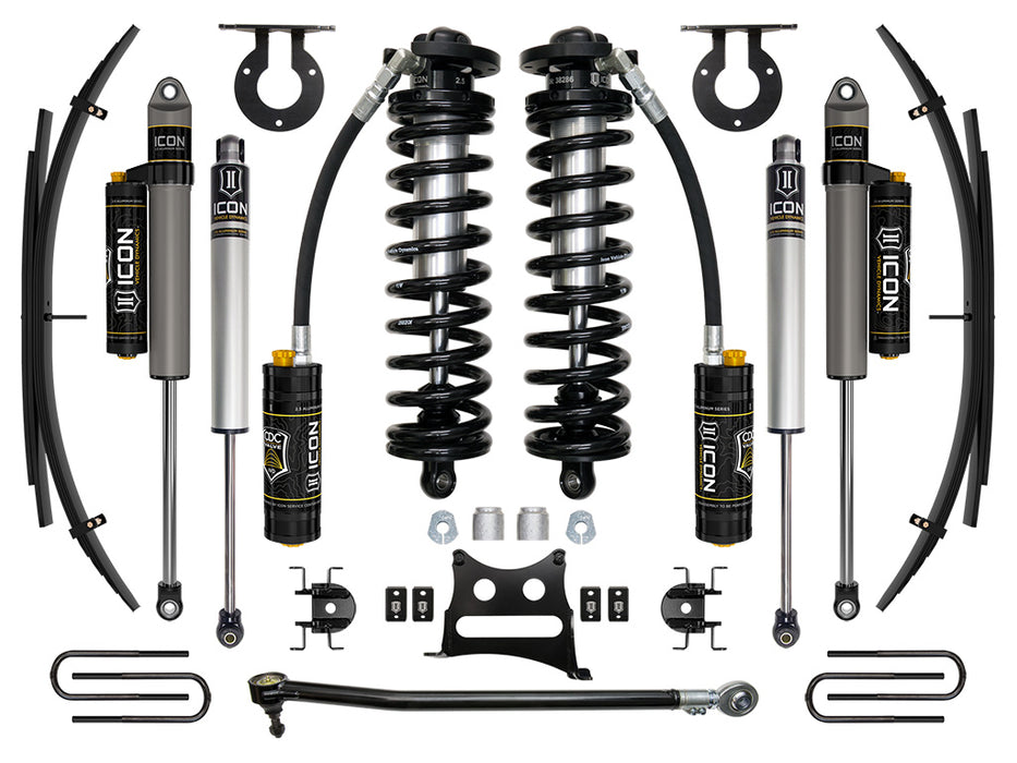 ICON 17-22 Ford F250/F350 2.5-3" Lift Stage 4 Coilover System W/ Leaf Springs