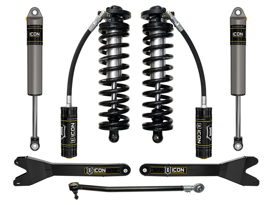 ICON 2023 Ford F-250/F-350 Super Duty 4WD 2.5-3" Lift Stage 2 Coilover Conversion System W/ Radius Arms