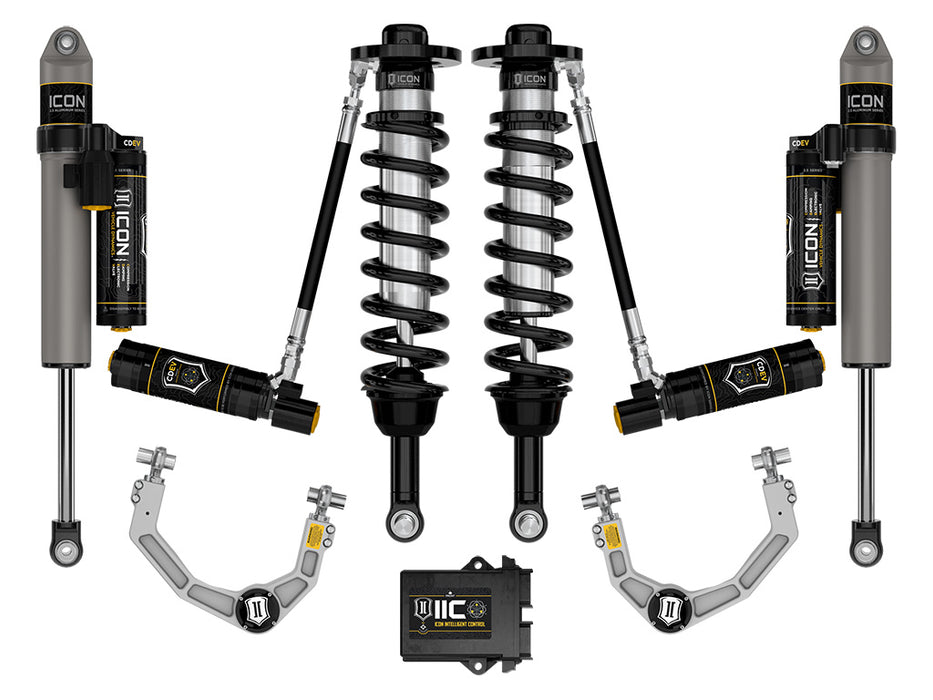 ICON 2021-2023 Ford F-150 4WD 2.75-3.5" Lift Stage 5 Suspension System Billet UCA