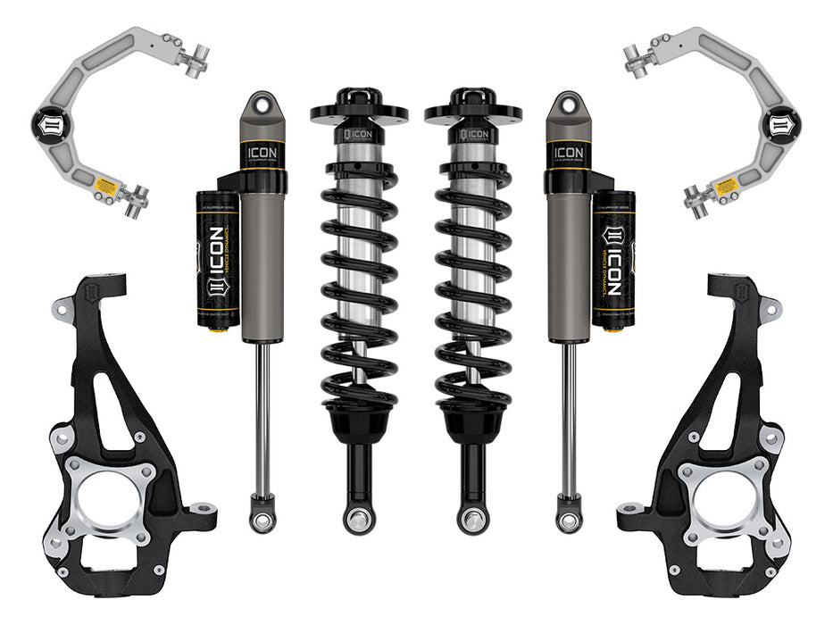 ICON 2021-2023 Ford F-150 4WD 3.5-4.5" Lift Stage 2 Suspension System Billet UCA