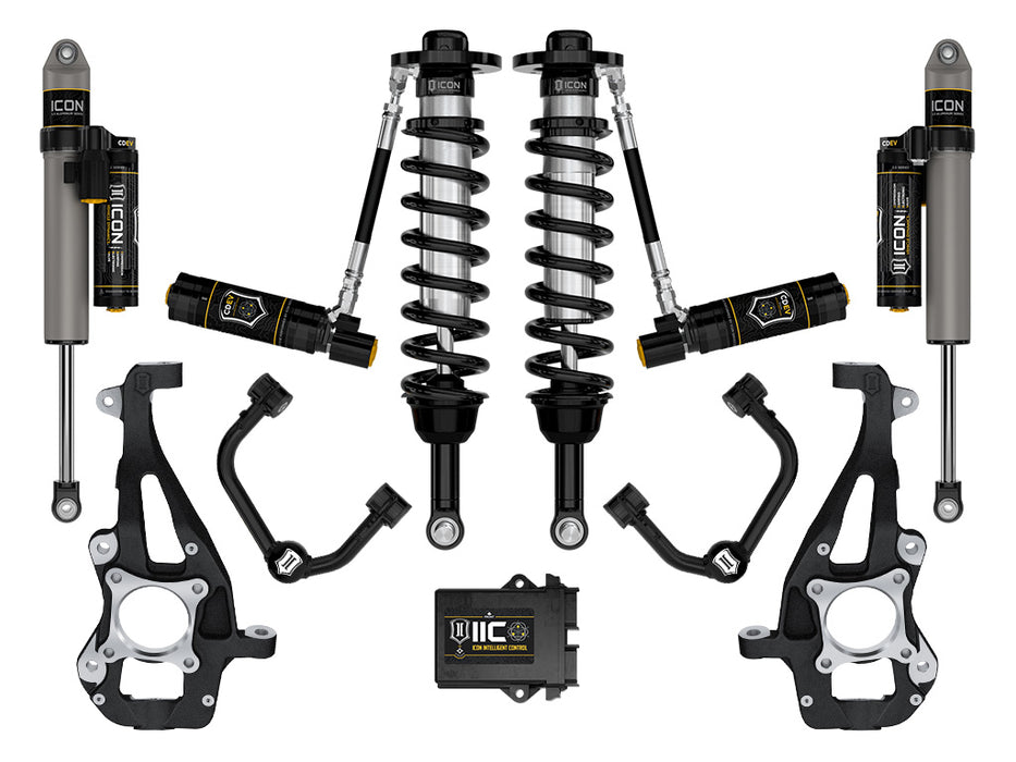 ICON 2021-2023 Ford F-150 4WD 3.5-4.5" Lift Stage 5 Suspension System Tubular UCA