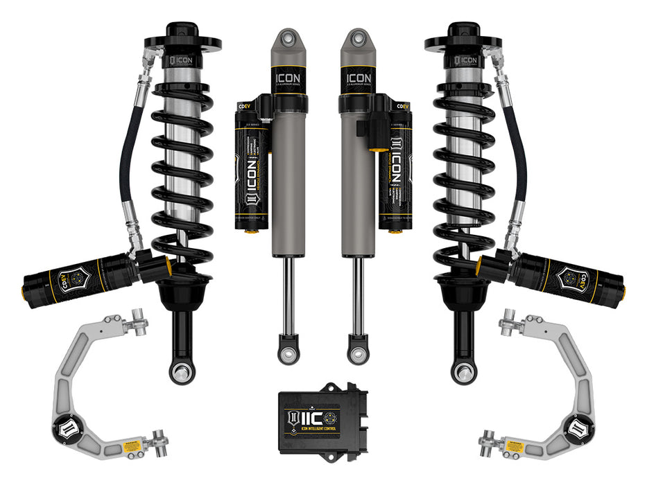 ICON 2021-2023 Ford F-150 Tremor 2.5-3" Lift Stage 5 Suspension System Billet UCA