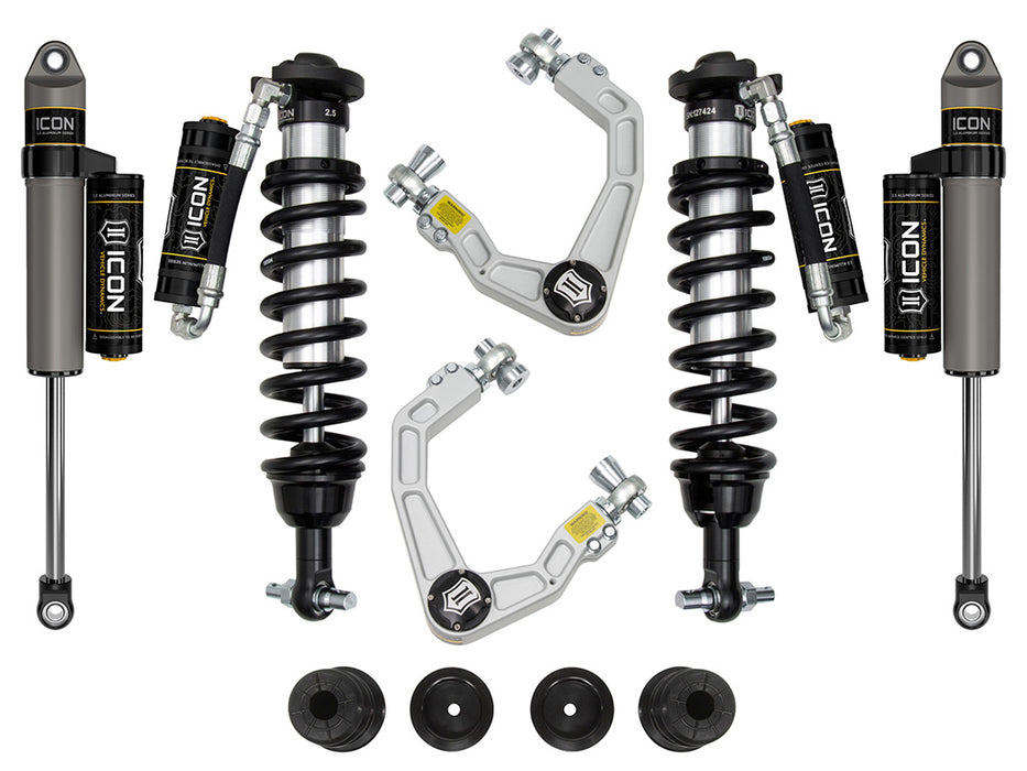 ICON 20-23 Ford Ranger 0-3.5" Lift Stage 4 Susp Sys Billet UCA Steel Knuckle