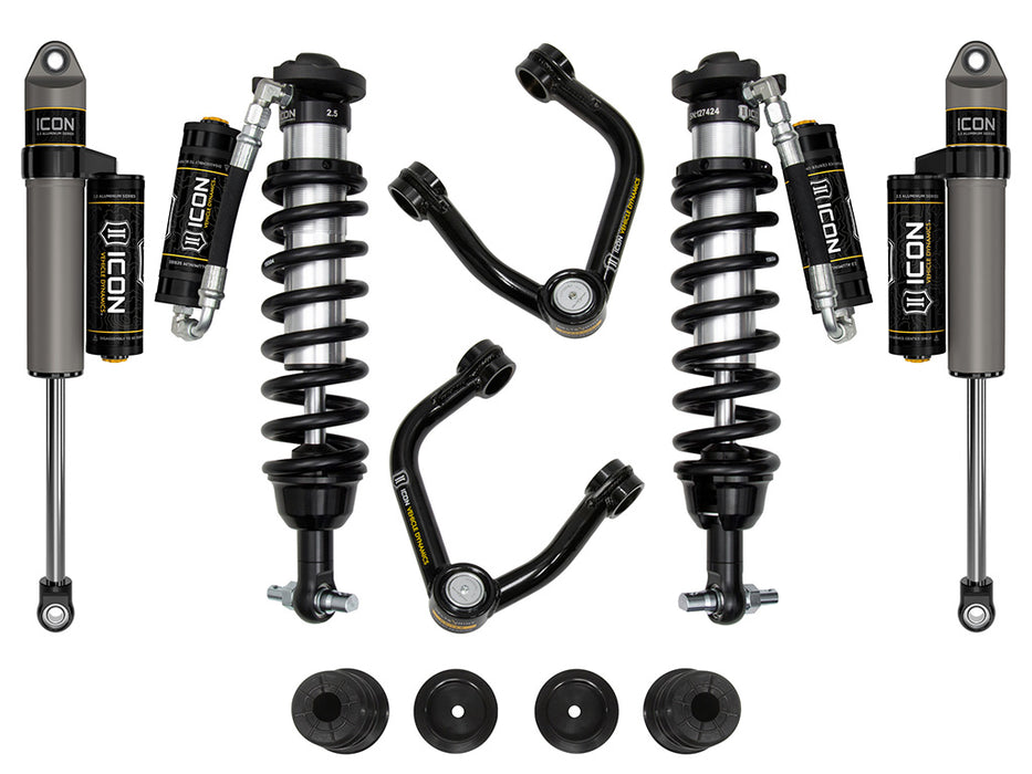 ICON 20-23 Ford Ranger 0-3.5" Lift Stage 4 Susp Sys Tubular UCA Steel Knuckle